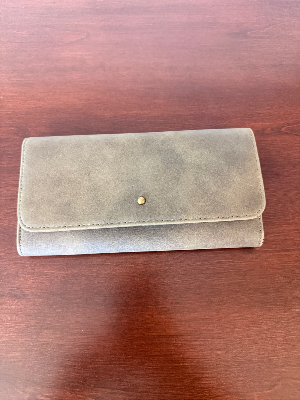 Threshold Foldover Wallet Clutch in Olive Green